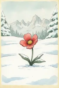 Postal de la flor